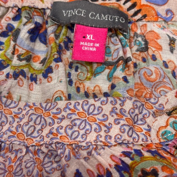 Vince Camuto Colorful Paisley Women's Top Size XL - Picture 6 of 8